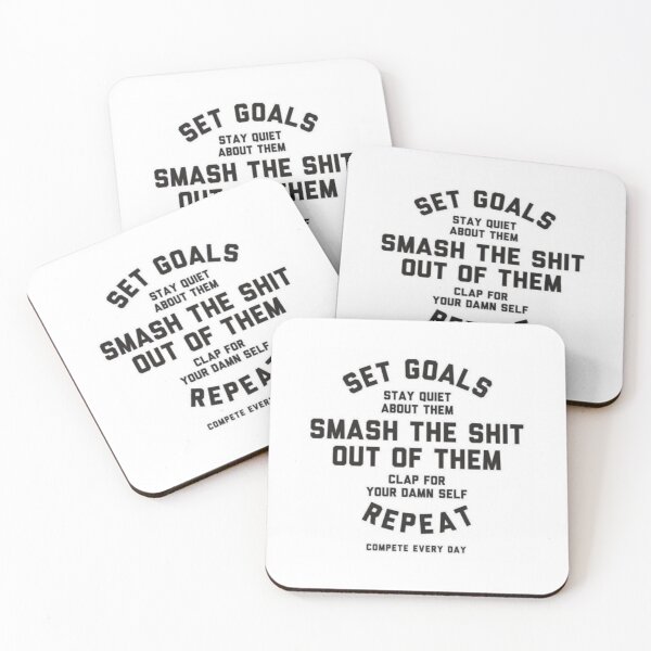 Item preview, Set goals, simple and motivational quote design  designed and sold by Lina369.