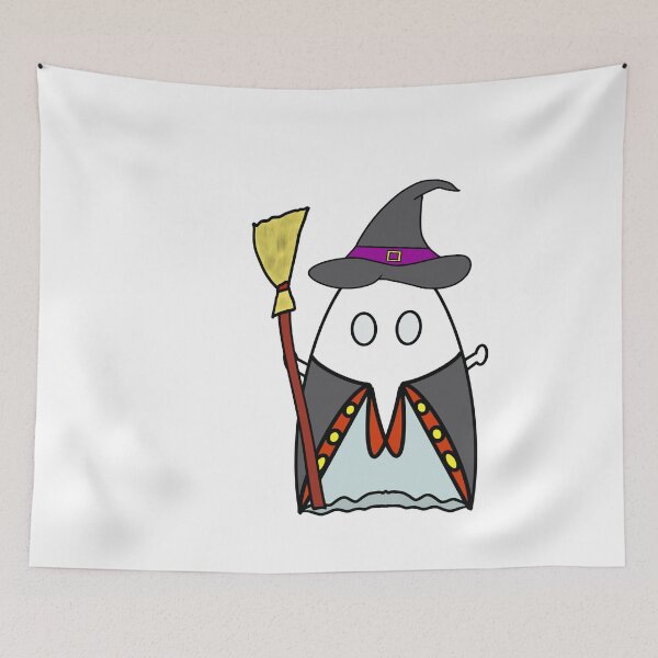 Item preview, Ghost wearing witch costume designed and sold by BusyMonkeys.