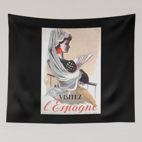 Item preview, Visitez Espagne retro poster designed and sold by CorasPosters.