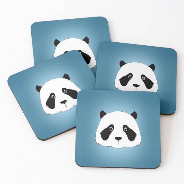Item preview, Panda 46 Faded Blue Background designed and sold by Amanda Roos.
