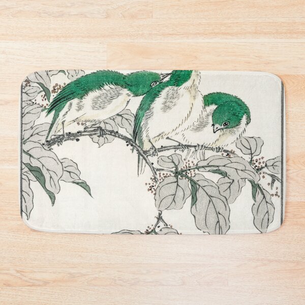 Item preview, japanese white eye and osmanthus fragrans illustration 28511023317 designed and sold by Bird-Lore.