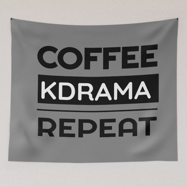 Item preview, Coffee Kdrama Repeat designed and sold by NattyTees.