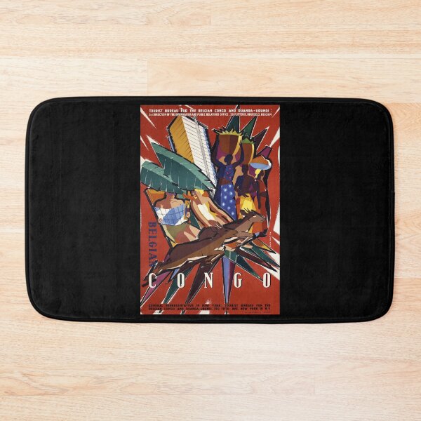 Item preview, Belgian Congo retro poster designed and sold by CorasPosters.