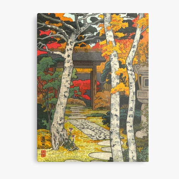 Yoshida Toshi Hakone Shinsengo Sangetsu (Sangean Hakone Museum) Vintage Art Japanese Woodblock Print East Asian Art Cultural Art Metal Print