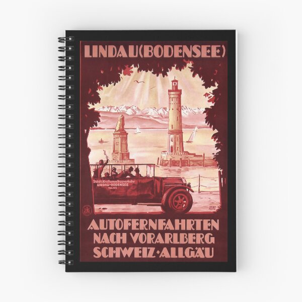 Item preview, Lindau Bodensee retro poster designed and sold by CorasPosters.