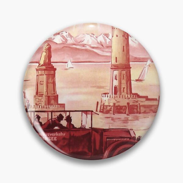 Item preview, Lindau Bodensee retro poster designed and sold by CorasPosters.