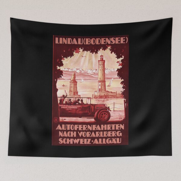 Item preview, Lindau Bodensee retro poster designed and sold by CorasPosters.