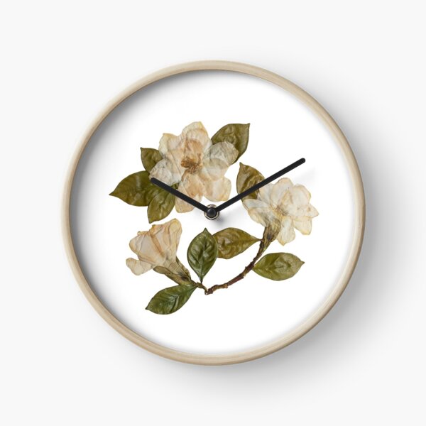 Pressed Flower Wall Clock