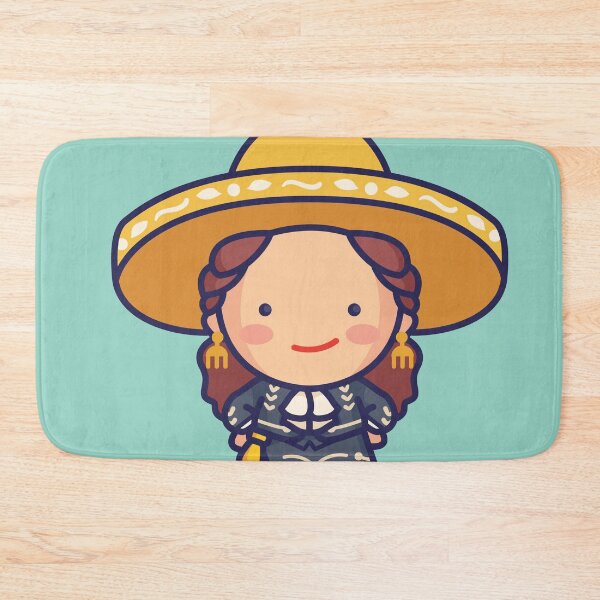 Item preview, Kawaii Traditional Mexican Cowgirl | Vaquera Mexicana designed and sold by SLAG-Creative.