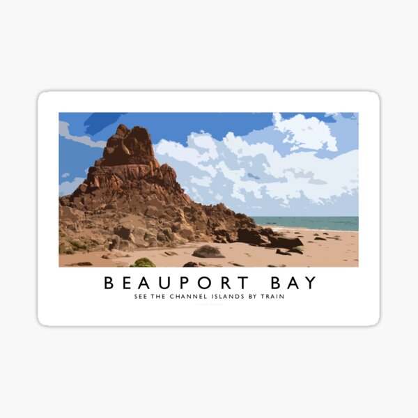 Beauport Bay (Railway Poster) Sticker