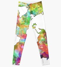 Weltkarte Leggings