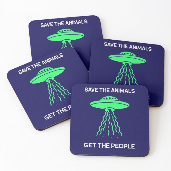 Item preview, Save The Animals UFO designed and sold by Hey-Nice-Shirt.