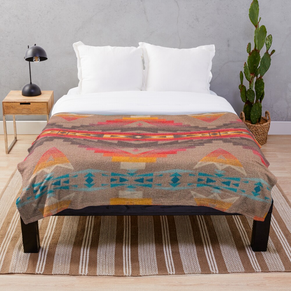 Southwest Pattern Blanket Geometric Native American Indian Throw Blanket