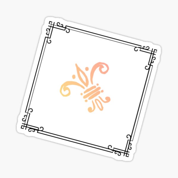 Beautiful designing flower Sticker