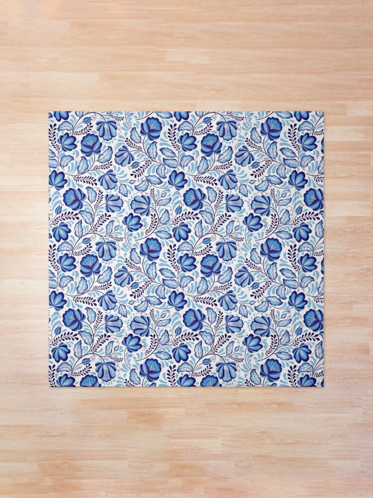 Alternate view of Blue Flowers Gzhel. Comforter