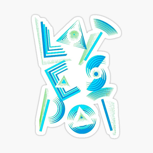 Geomatric polygons shapes pattern and arts Sticker