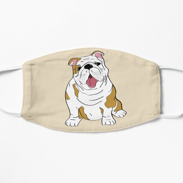 Download English Bulldog Face Masks Redbubble PSD Mockup Templates