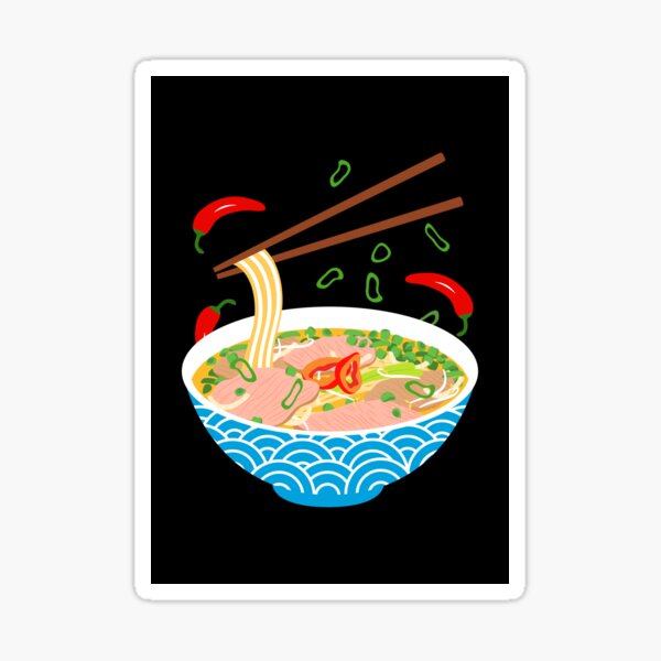 Item preview, Asian Vietnamese Pho  designed and sold by Lulupainting.