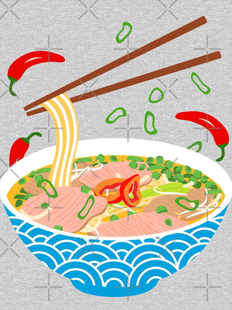 Asian Vietnamese Pho by Lulupainting