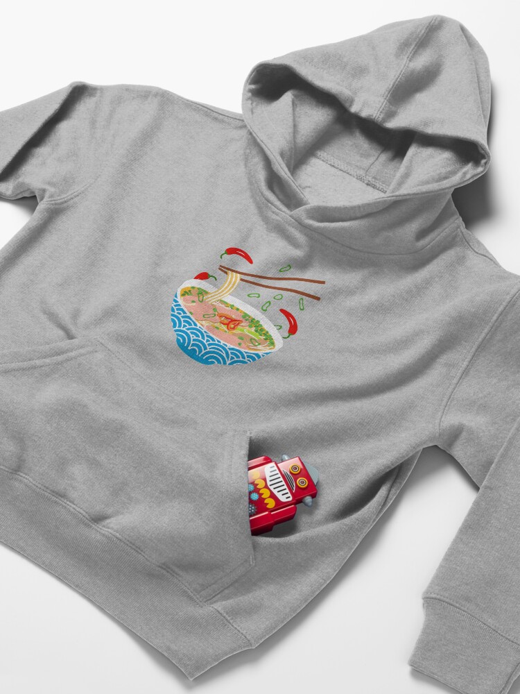 Alternate view of Asian Vietnamese Pho Kids Pullover Hoodie