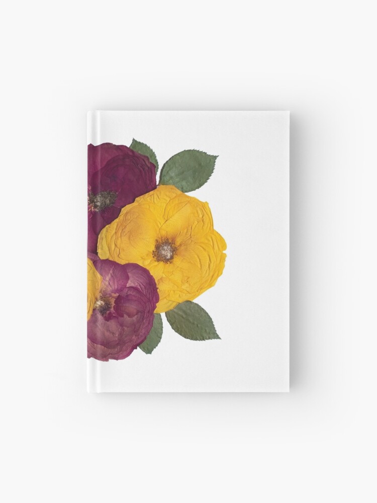 Rosas prensadas, flores prensadas, rosas, collage de rosas | Cuaderno de  tapa dura