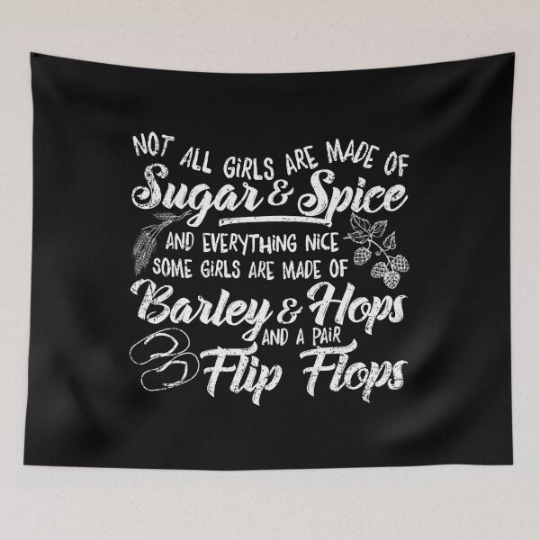 Item preview, Sugar and spice barley and hops flip flops Design designed and sold by shirti.