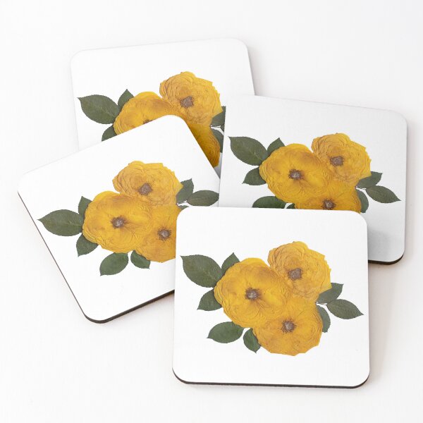 Item preview, Pressed Yellow Roses, Pressed Flowers, Roses, Triple Roses designed and sold by PressedbyHNL.
