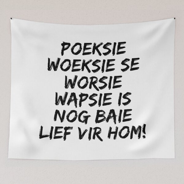 Item preview, GALATHI Poeksie Woeksie se Worsie Wapsie is nog baie lief vir hom! - Afrikaans designed and sold by Galathi Designs.