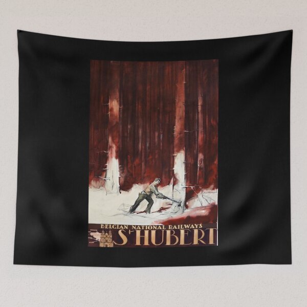 Item preview, St Hubert retro poster designed and sold by CorasPosters.