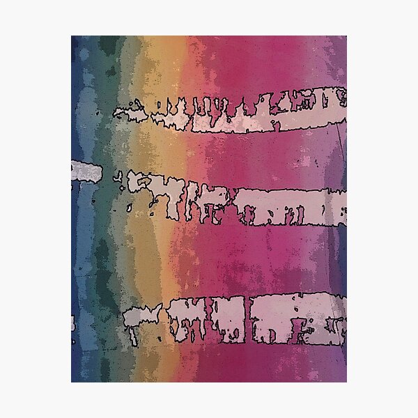 Rustic Rainbow Photographic Print