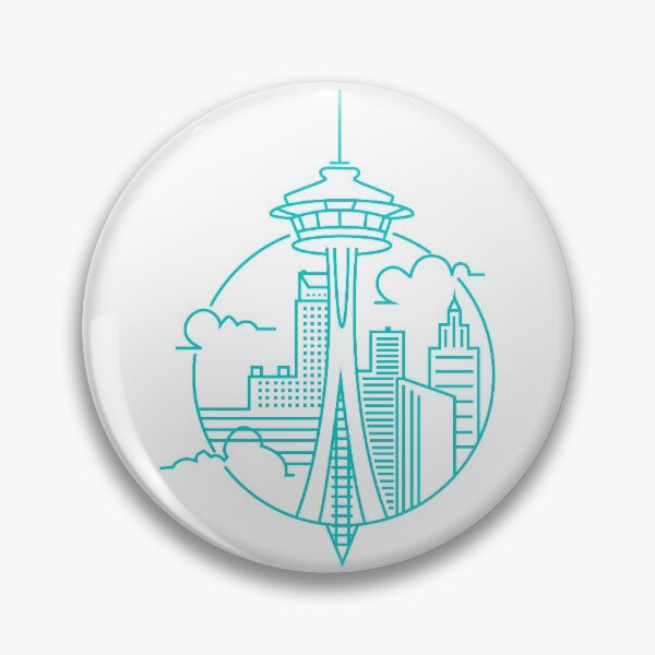 Item preview, Simple Space Needle designed and sold by HellaNorthwest.