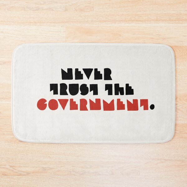 Item preview, Never Trust the Government (black) designed and sold by JennieCarolina.