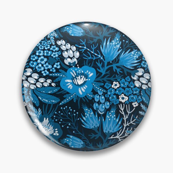 Item preview, Blue flowers pattern designed and sold by Unique-Tees.