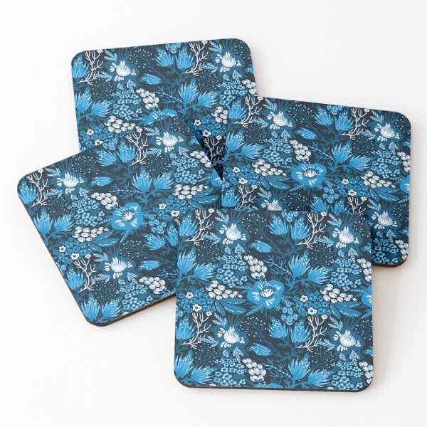 Item preview, Blue flowers pattern designed and sold by Unique-Tees.