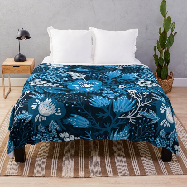 Item preview, Blue flowers pattern designed and sold by Unique-Tees.