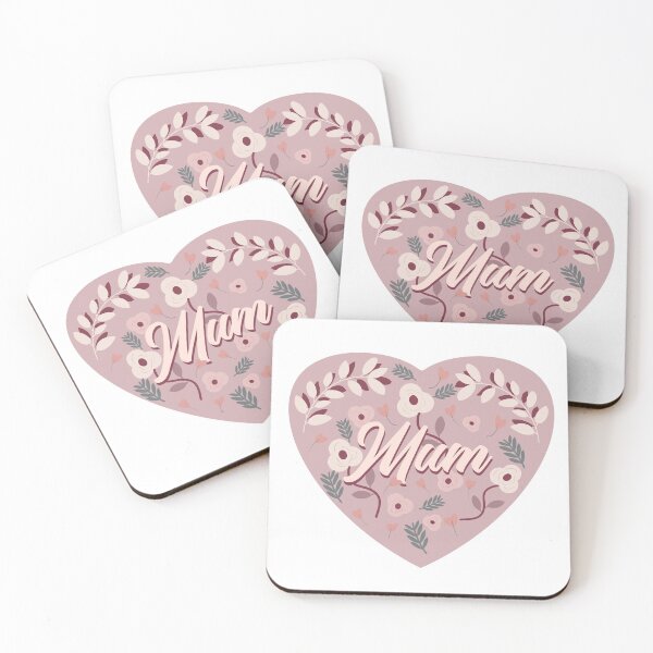 Aperçu de l'œuvre Maman Coeur Rose Floral créée et vendue par TheMumShop.