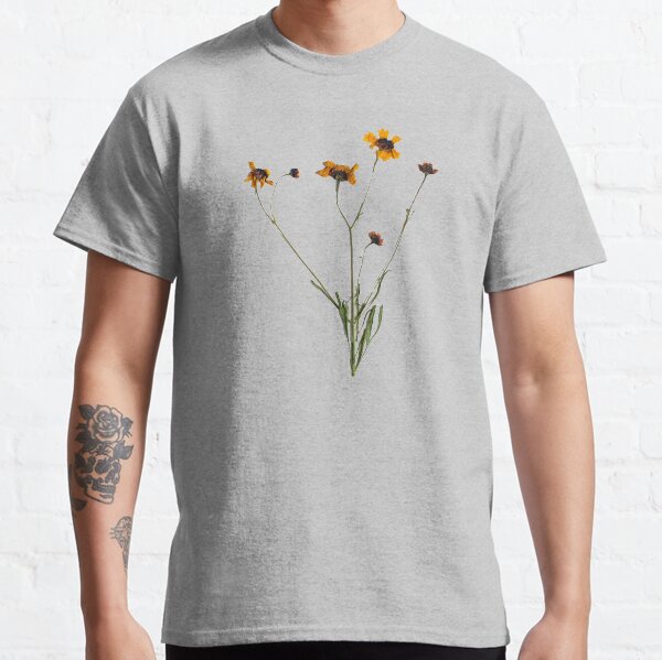 Pressed Yellow Wildflowers, Pressed Flowers, Wild Flower Art Classic T-Shirt