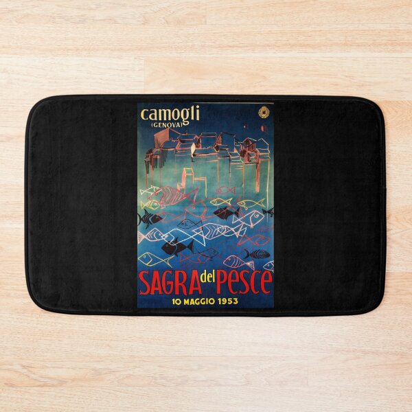 Item preview, Sagra del Pesce retro poster designed and sold by CorasPosters.