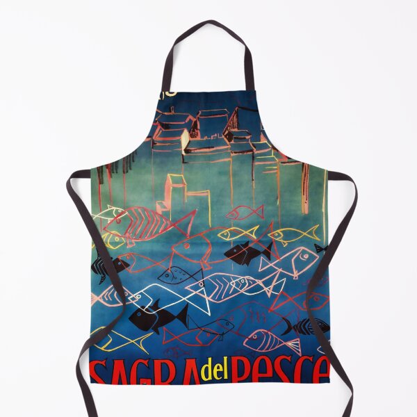 Item preview, Sagra del Pesce retro poster designed and sold by CorasPosters.