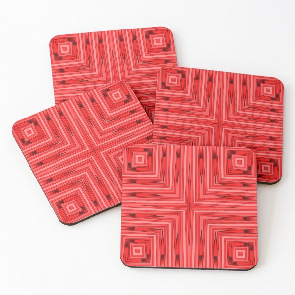 Item preview, Seamless red and black geometric pattern designed and sold by With My Hands By K.