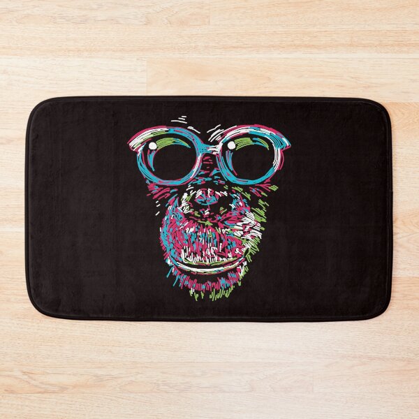 Item preview, Colorful chimp with glasses designed and sold by kalud-zoldyck.