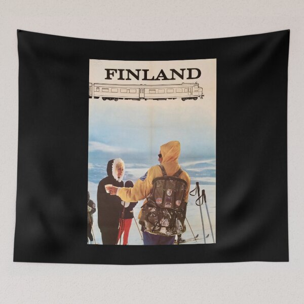 Item preview, Finland retro poster designed and sold by CorasPosters.