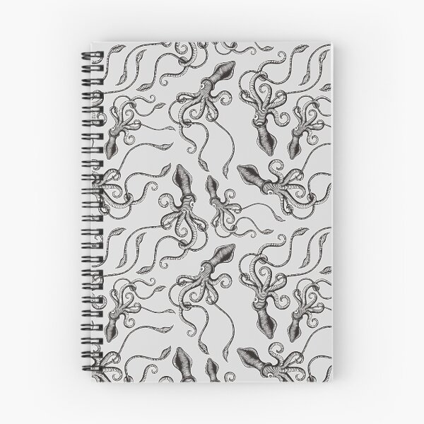 Item preview, Calamar monstruo sobre blanco designed and sold by sifis.