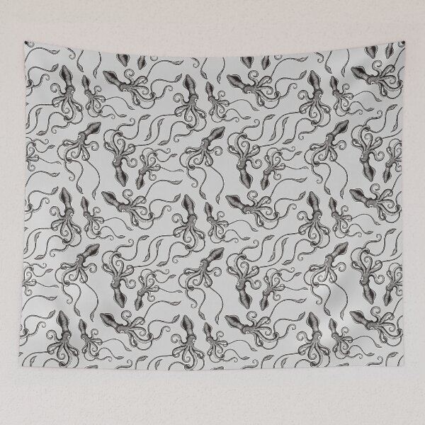 Item preview, Monster Squid on White designed and sold by sifis.