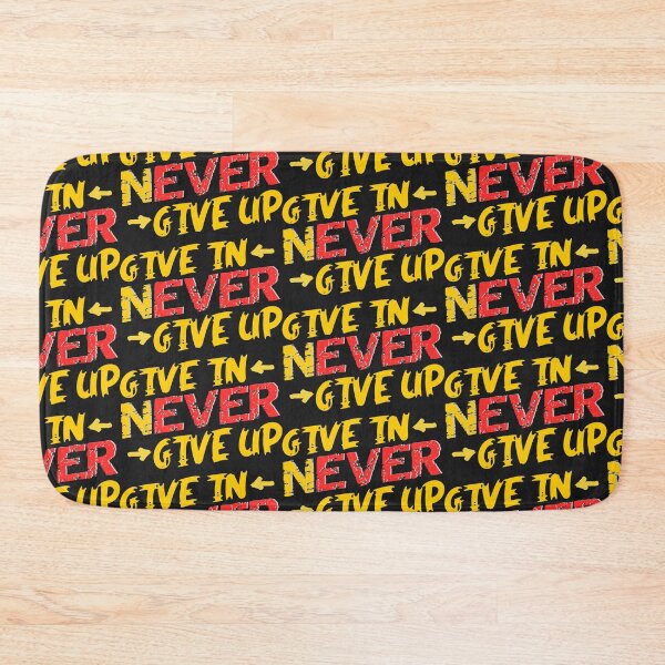 Item preview, Never Give In - Never give up - motivational positive mindset merchandise designed and sold by ViVedX.