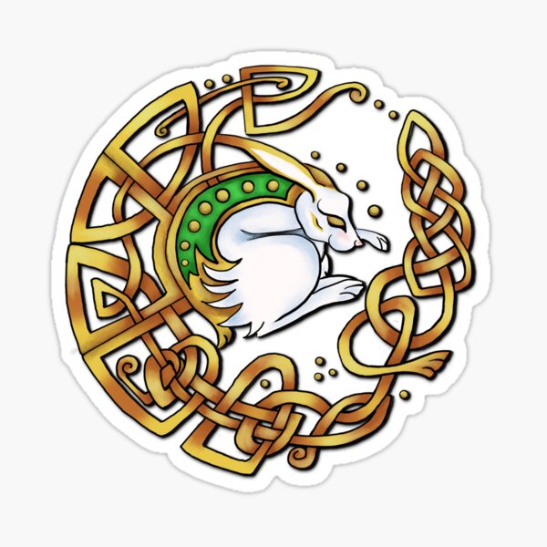 Celtic Hare Sticker