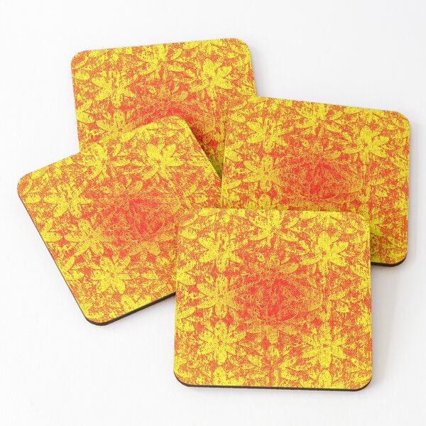 Item preview, Fiery Halftone Flowers designed and sold by Imaginesium.