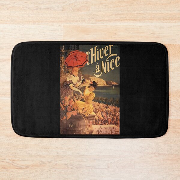 Item preview, Hiver a Nice retro poster designed and sold by CorasPosters.