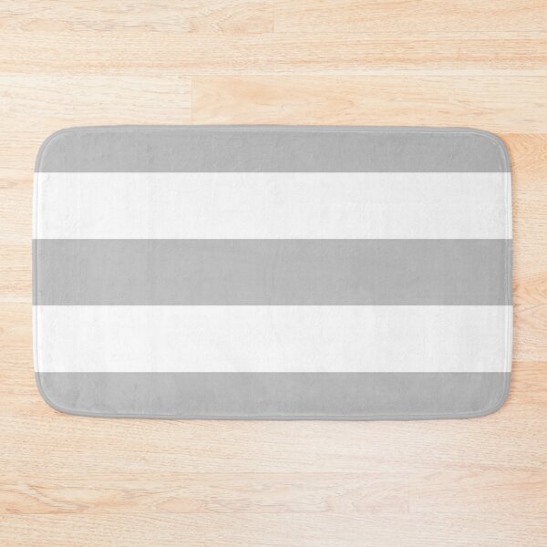 Item preview,  Large SILVER and WHITE Horizontal STRIPES designed and sold by RachelMacht.