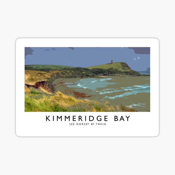 Kimmeridge Bay, (Railway Poster) Sticker